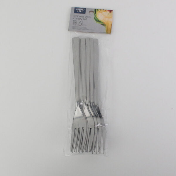 Garpu Makan Stainless Steel SUS 410 Set 6 Pcs Tebal Anti Karat Polos | Cutlery Dinner Fork Hotel - Gambar 2
