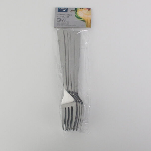 Garpu Makan Stainless Steel SUS 410 Set 6 Pcs Tebal Anti Karat Polos | Cutlery Dinner Fork Hotel - Gambar 2